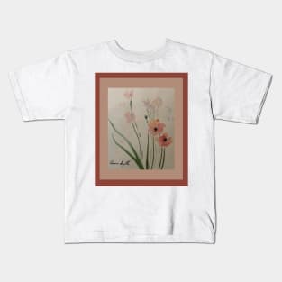 Pinkish Flowers Kids T-Shirt